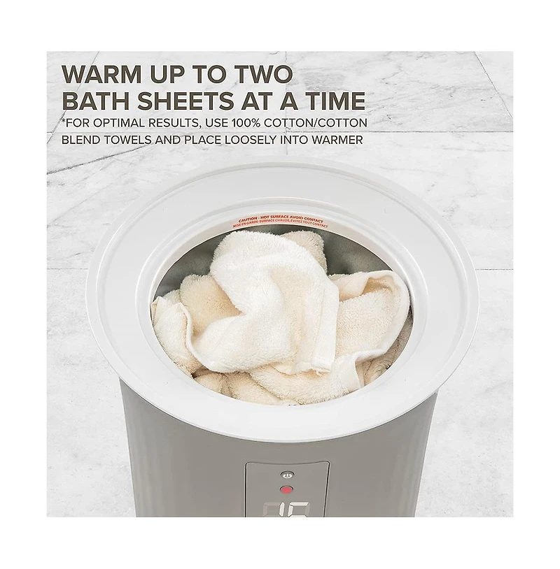 LiveFine Towel Warmer Bucket Style Heater w/Led Display 40" x 70" Towel