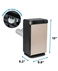 Black+Decker 3-in-1 Personal Portable Air Conditioner, Portable Fan & Dehumidifier, Windowless Air Conditioner with Electronic Control Panel, Led Disp