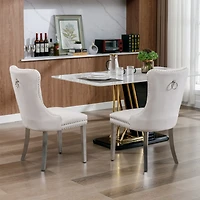 Streamdale Contemporary Velvet Dining Chairs