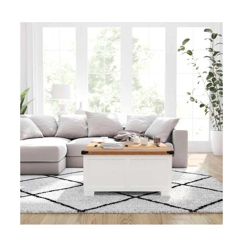 Green River Farmhouse Storage Coffee Table
