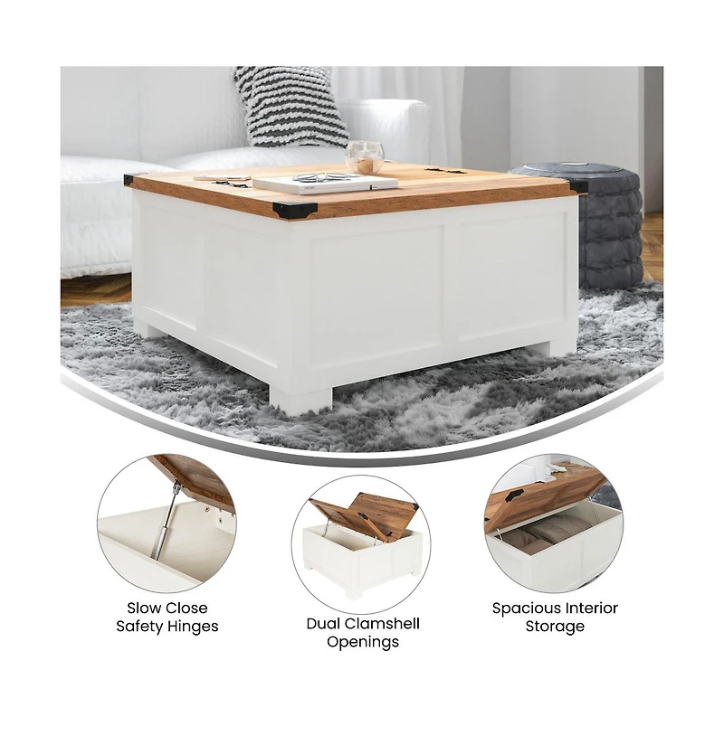 Green River Farmhouse Storage Coffee Table