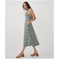 Pact Women's Organic Cotton Fit & Flare Modern Halter Dress