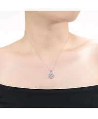 GiGiGirl Teens/Young Adults 18K Rose Gold Plated with Clear Cubic Zirconia Infinity Pendant