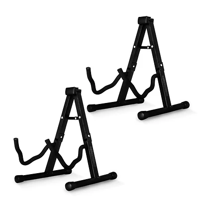 5 Core 2 Pcs Guitar Stands Floor Universal A Frame Folding Instruments Holder for Acoustic Electric Bass Gss 2PCS