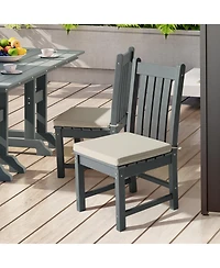 WestinTrends Outdoor Patio Kitchen Dining Chair Square Seat Cushions Set of 4, 18" x