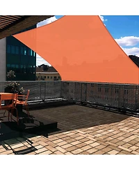 16x16 Ft 97% Uv Block Square Sun Shade Sail Hdpe Canopy Patio Backyard Pool Lawn