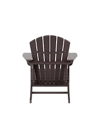 All-Weather Contoured Outdoor Poly Adirondack Chair (Set of 2)