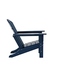 All-Weather Contoured Outdoor Poly Adirondack Chair (Set of 2)