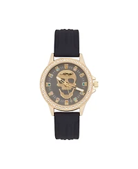 Ed Hardy Women's Quartz Matte Silicone Strap Analog Watch 38mm
