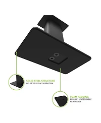 Kanto SP9 9" Universal Desktop Speaker Stands with Rotating Top Plates and Cable Management - Pair