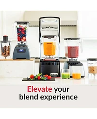 Blendtec Classic 575 Blender, 90 oz WildSide+ Jar, and Spoonula Spatula - Kitchen Blender Bundle - Black
