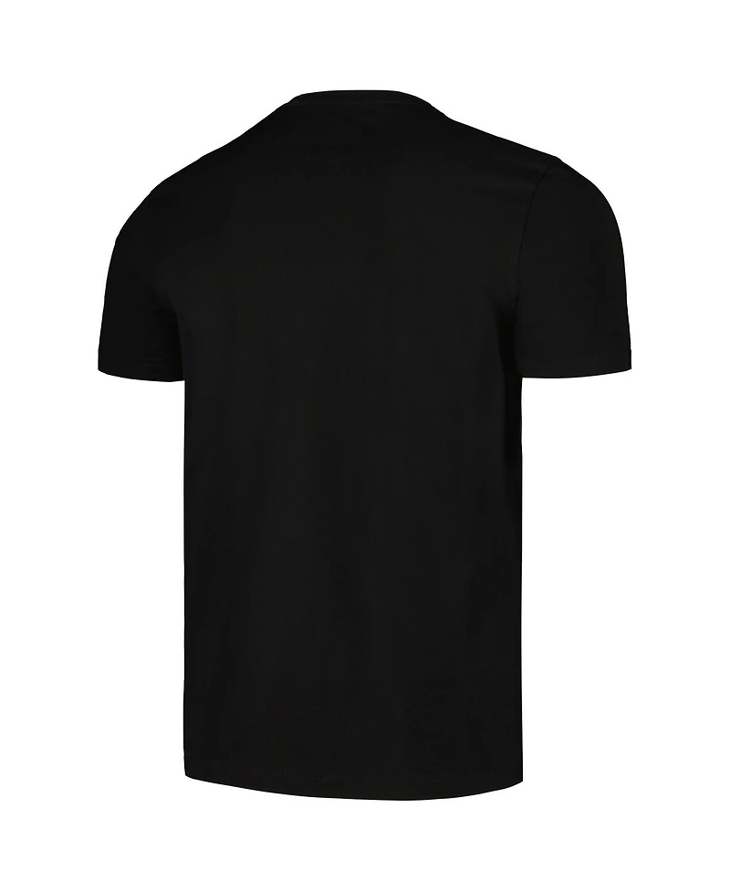 Freeze Max Men's Black Peanuts Snoopy Donuts T-Shirt
