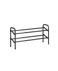 Slickblue Expandable Shoe Rack, Metal Shoe Shelf Storage, Adjustable Shoe Organizer for 8-20 Pairs of Shoes