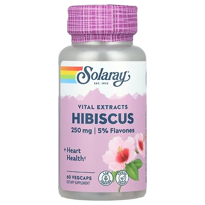 Solaray Vital Extracts Hibiscus - 60 VegCaps