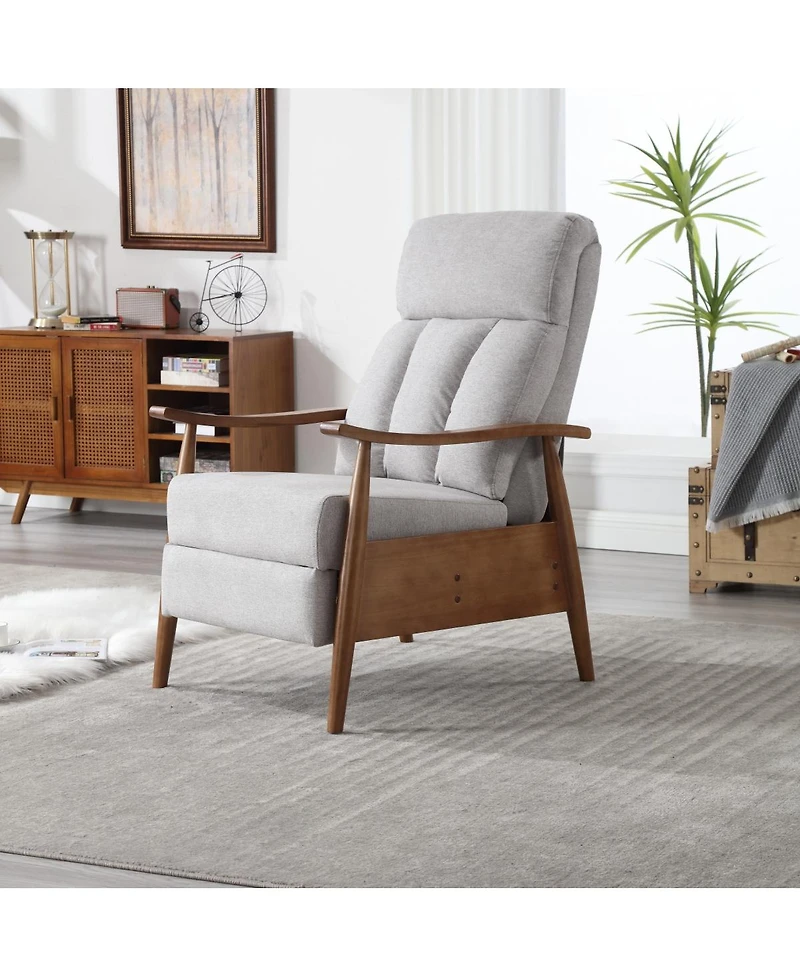 Streamdale Wood Frame Armchair, Modern Accent Chair Lounge Chair For Living Room