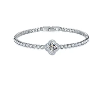 Hollywood Sensation Crystal Clover Tennis Bracelet