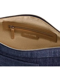 True Religion Washed Denim Hobo