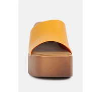 Scandal Womens Slip on Block Heel Sandals