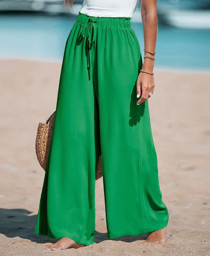 Cupshe Women's Summer Lovin Drawstring Wide-Leg Pants
