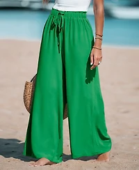 Cupshe Women's Summer Lovin Drawstring Wide-Leg Pants
