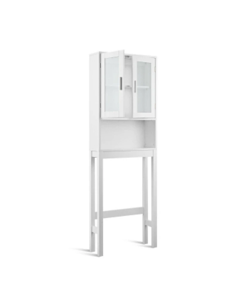 Sugift Over the Toilet Bathroom Storage Cabinet with Adjustable Shelf