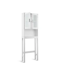 Sugift Over the Toilet Bathroom Storage Cabinet with Adjustable Shelf