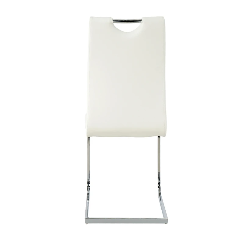 Streamdale Set of 4 Modern Faux Leather Dining Chairs