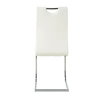 Streamdale Set of 4 Modern Faux Leather Dining Chairs