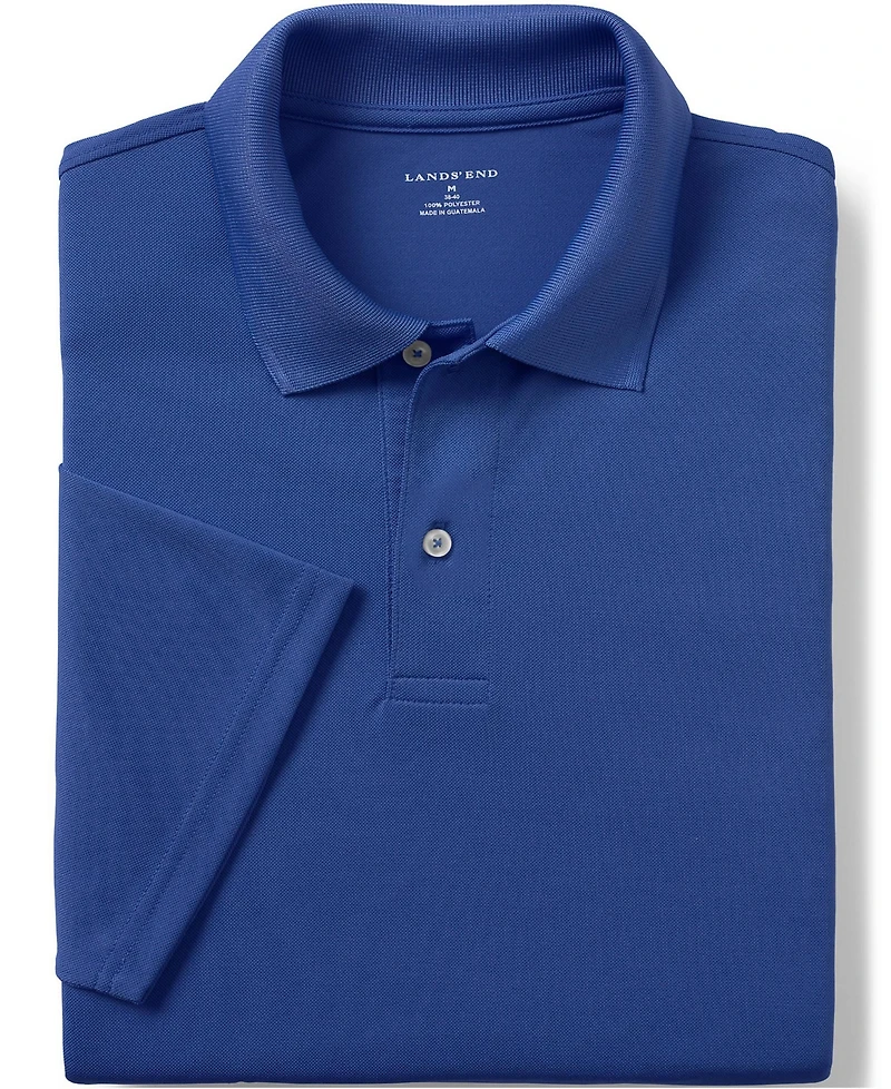 Lands' End Men's Short Sleeve Polyester Polo