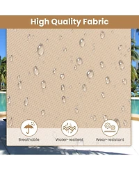 Inolait Sugift Foldable Recline Lounge Chair with Adjustable Backrest and Footrest