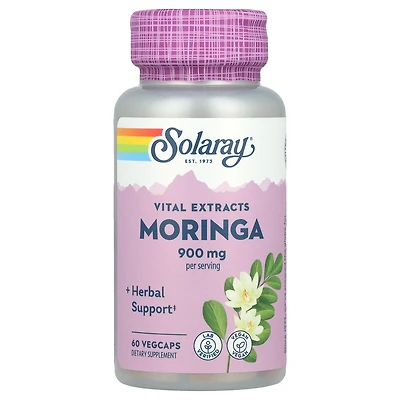 Solaray Moringa - 60 Vegcaps (450 mg per Capsule)