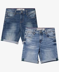 Cultura Big Boys Roll-Up Denim Shorts 2-Pack