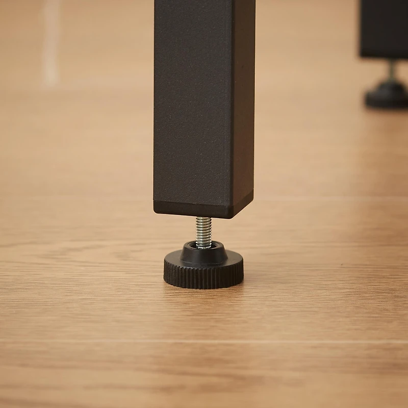 Industrial Bar Table Set with Stools - Rustic Brown & Black