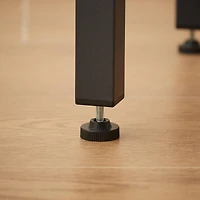 Industrial Bar Table Set with Stools - Rustic Brown & Black