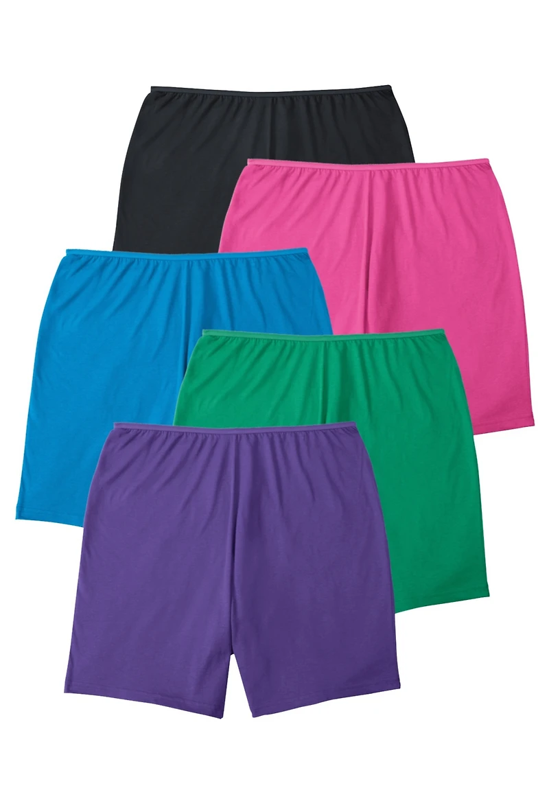 Comfort Choice Women's Cotton Boxer 5-Pack