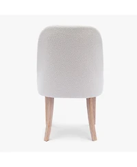 Mid-Century Modern Upholstered Boucle Dining Chair