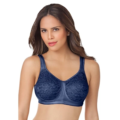 Comfort Choice Women's Easy Enhancer Lace Wireless Bra