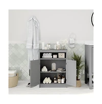 Merrick Lane Vigo Bathroom Storage Cabinet With Adjustable Shelf
