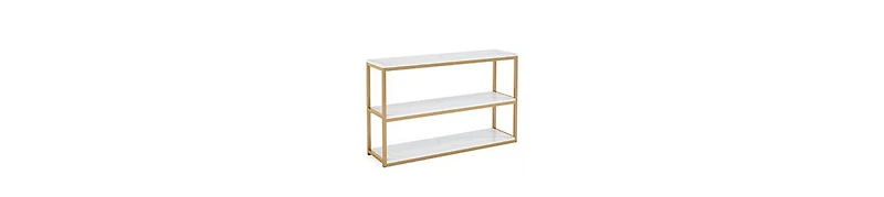 Tribesigns Farmhouse Console Table, 55-Inch Rustic Sofa Table with Storage, Industrial Wooden Entryway Table for Hallway