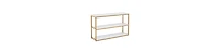 Tribesigns Farmhouse Console Table, 55-Inch Rustic Sofa Table with Storage, Industrial Wooden Entryway Table for Hallway