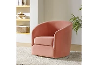 Swivel Accent Chair with Gold Metal Base for Living Room Nursery