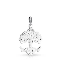 Bling Jewelry Medium Celtic Matriarch Mothers Family Wishing Tree Of Life Pendant Necklace Oxidized Sterling Silver 18 Inch