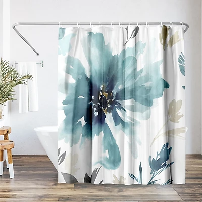 71x74 Floral Shower Curtain - Finesse by Pi Creative Art