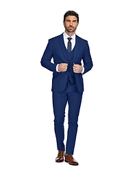 Gino Vitale Men's Skinny Fit 3-Piece Suit