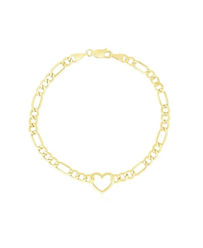 The Lovery Figaro Heart Bracelet 14K Gold