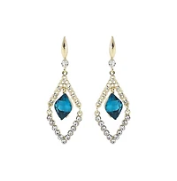 Sohi Women's Gold Dangling Drop Earrings