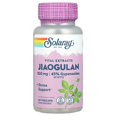 Solaray Jiaogulan - 60 VegCaps (410 mg per Capsule)
