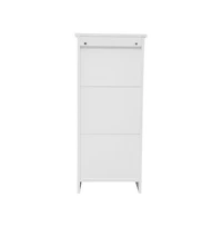 Merrick Lane Vigo Bathroom Storage Cabinet With Adjustable Cabinet Shelf, Upper Open Shelf