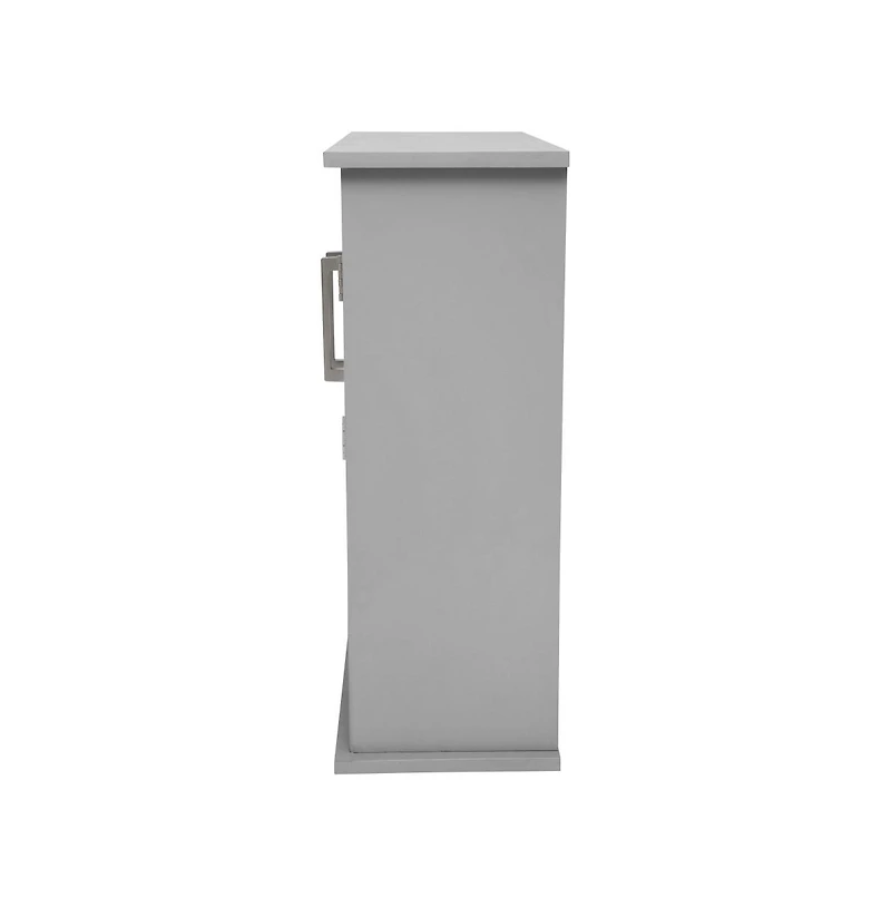 Merrick Lane Vigo Wall Mounted Bathroom Medicine Cabinet With Adjustable Cabinet Shelf, Lower Open Shelf, And Magnetic Closure Doors