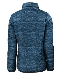 Cutter & Buck Women's Rainier PrimaLoft Eco Insulated Full Zip Printed Puffer Jacket